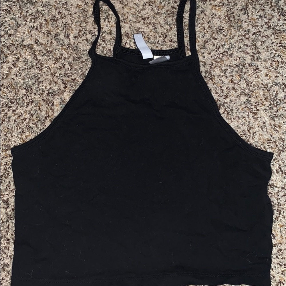Cropped halter top